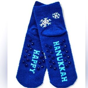 Blue Hanukkah Kids Socks